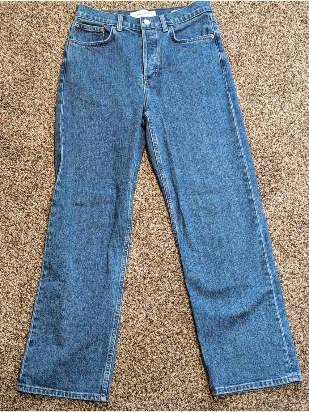 Denim Forum The Arlo High Rise Straight Size 28